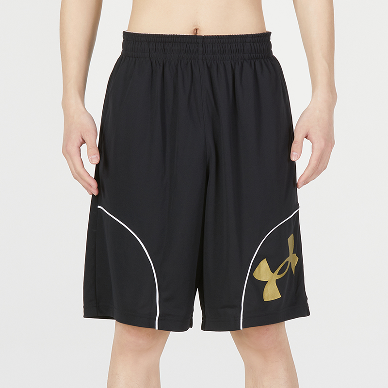 安德瑪U(kuò)A男士五分褲跑步健身訓(xùn)練運(yùn)動(dòng)短褲1370222-002