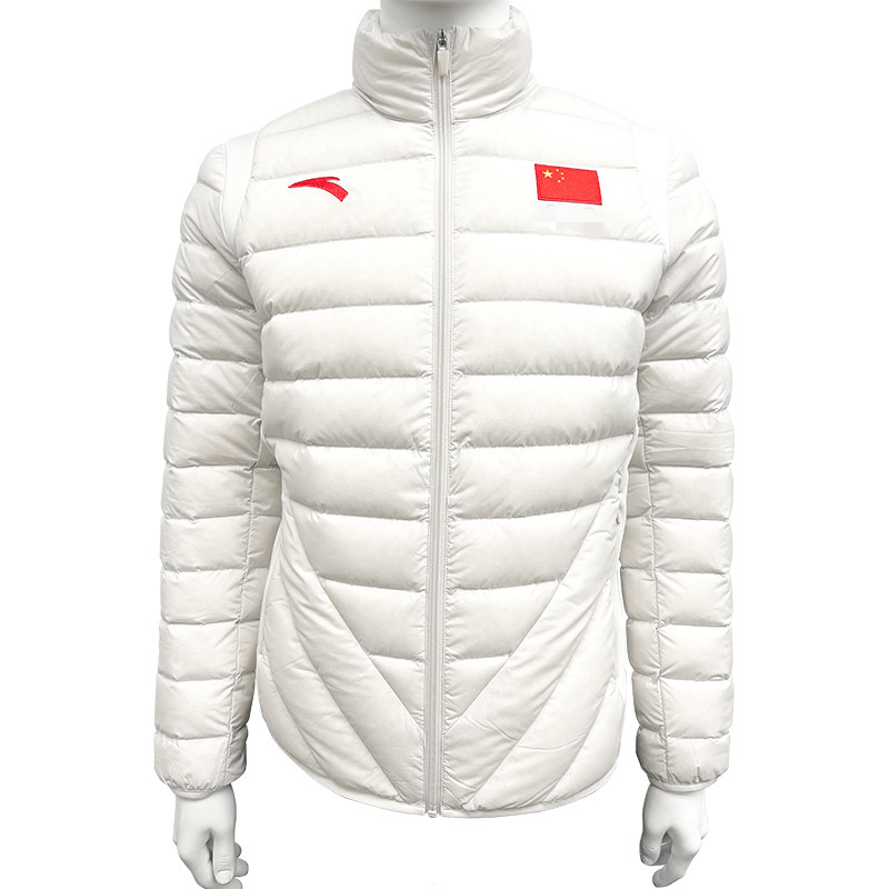 ANTA安踏贊助中國(guó)國(guó)家隊(duì)冬奧會(huì)立領(lǐng)輕薄羽絨服夾克外套452210711-1